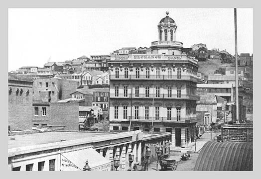 Montgomery St., San Francisco, CA - Gallery Wrapped Canvas Art 28" x 42"