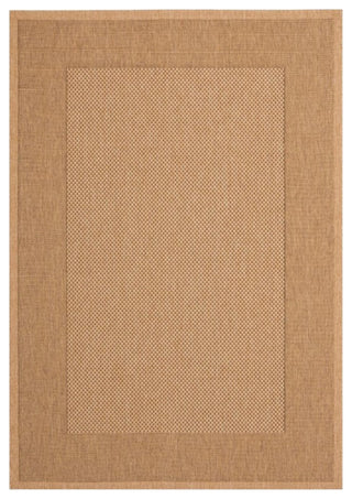 Safavieh Courtyard 9' X 12' Power Loomed Rug in Natural and Gold