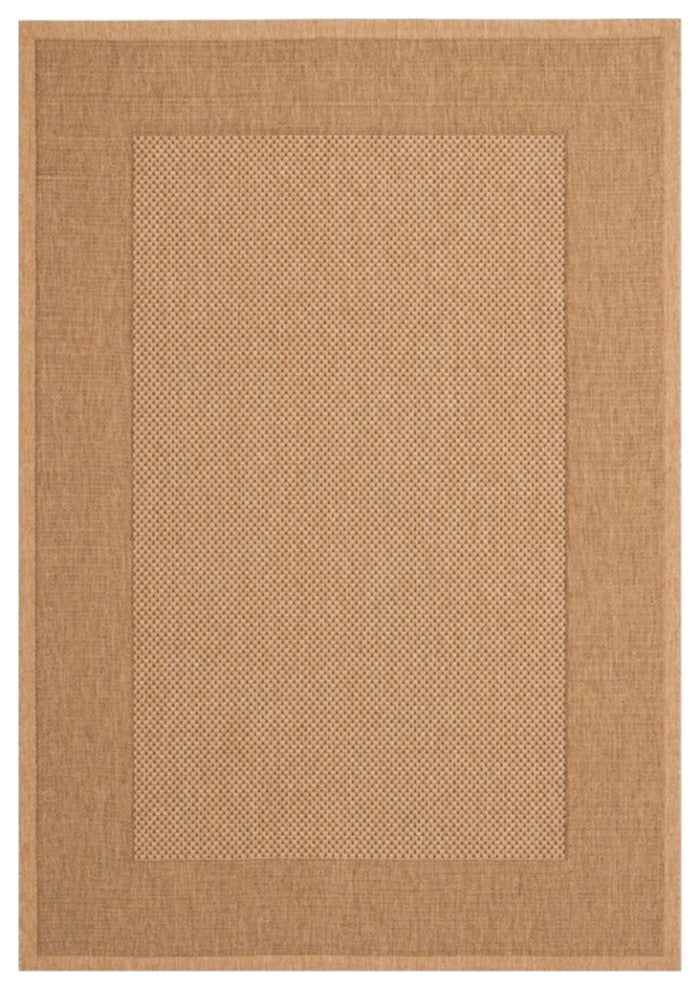 Safavieh Courtyard 9' X 12' Power Loomed Rug in Natural and Gold