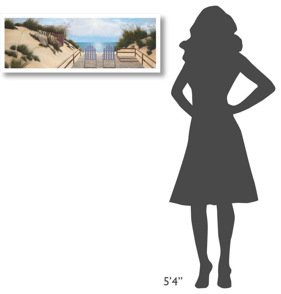 "Blue Skies Panel" Digital Paper Print by Diane Romanello, 38"x14"