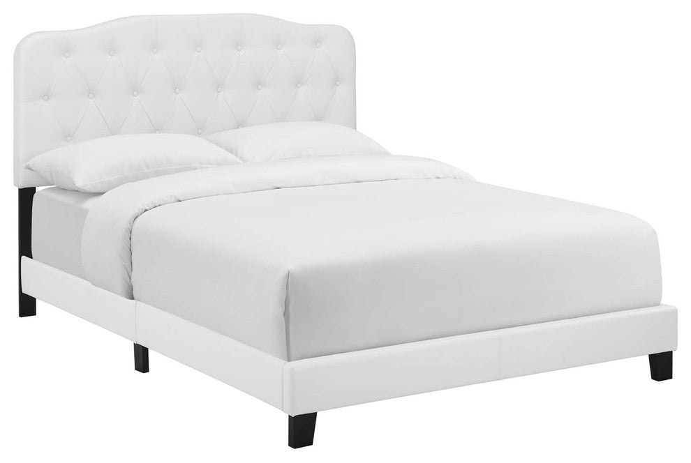 Amelia King Faux Leather Bed