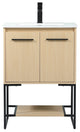 Sue 24" Single Bathroom Vanity, Maple