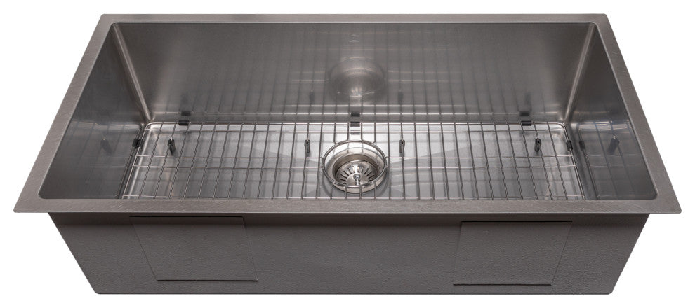 ZLINE 36" Meribel Undermount Kitchen Sink Fingerprint Resistant Stainless Steel