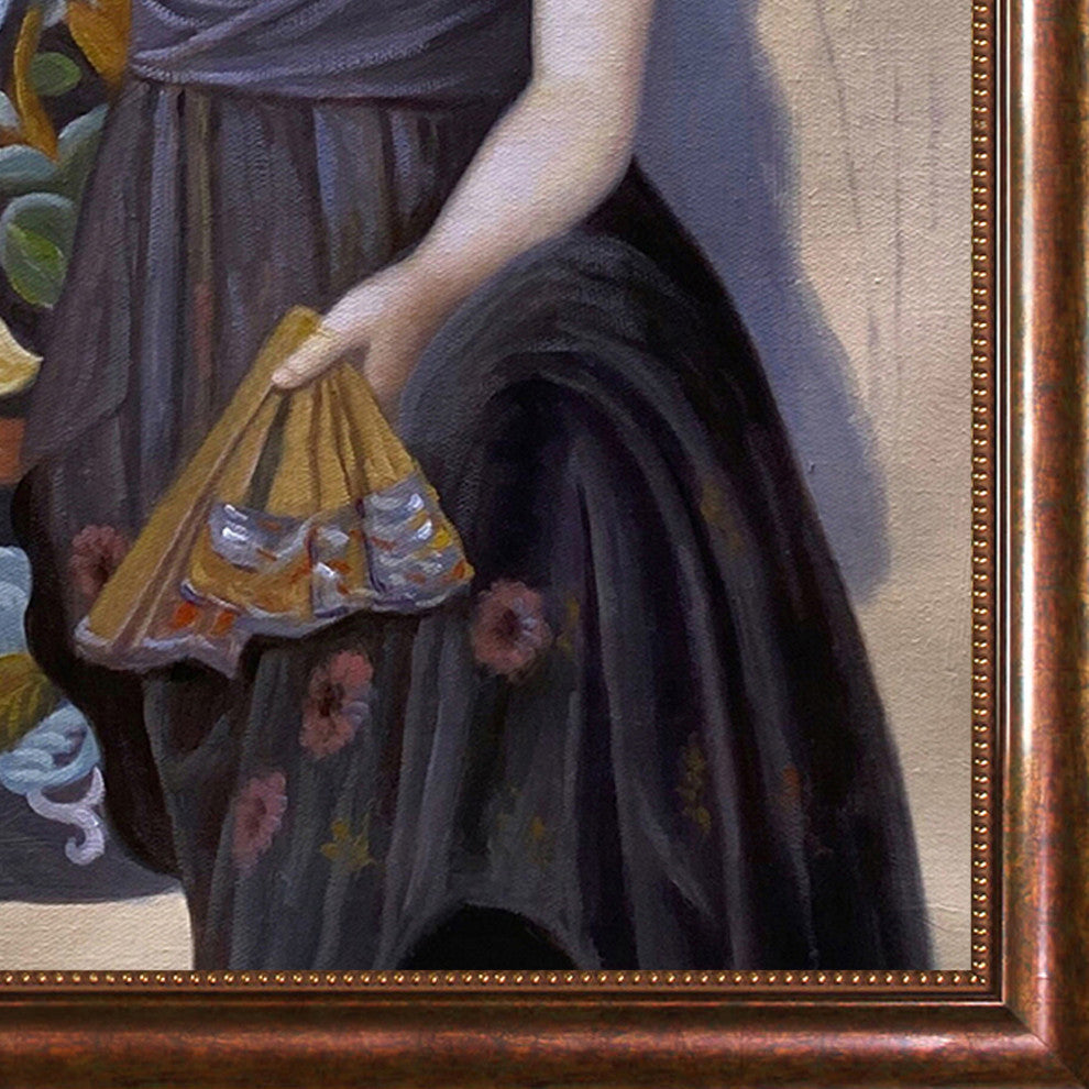 La Pastiche Portrait of Olga in the Armchair with Verona Cafe Frame, 28" x 40"