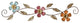 HomeRoots Chic Floral Scroll Metal Wall Decor