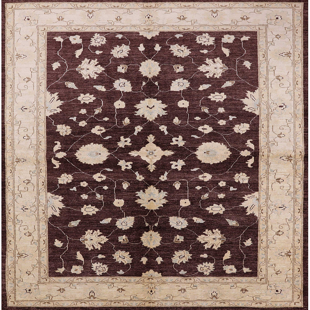 Ahgly Company Indoor Square Mid-Century Modern Area Rugs, 4' Square