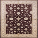 Ahgly Company Indoor Square Mid-Century Modern Area Rugs, 4' Square