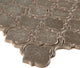12"x11"Crackled Glass Mosaic Tile, Graysin, Arabesque, Sample
