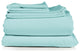 4-Piece, 1,800 Thread Count, Bamboo Feel, Soft Bed Sheets, Aqua, Queen