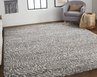 Weave & Wander Kayden Beige/Charcoal Gray Rug, 5' X 8'