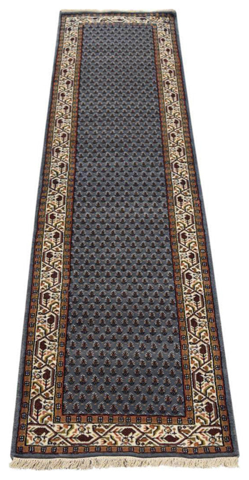 Hand Knotted Lichi Izmir Wool Area Rug Oriental Light Blue