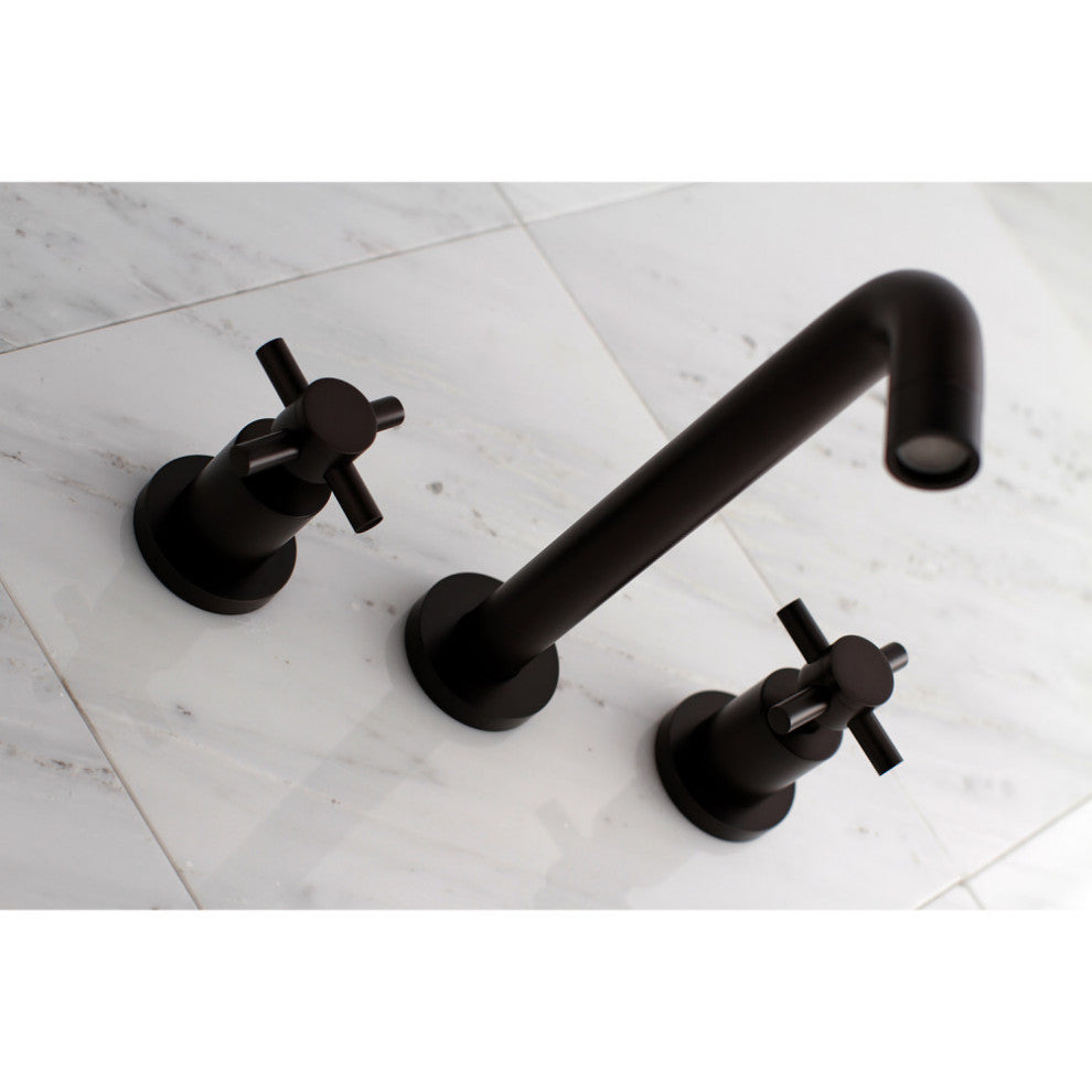 Kingston Brass Two-Handle Wall Mount Tub Faucet, Oil Rubbed Bronze