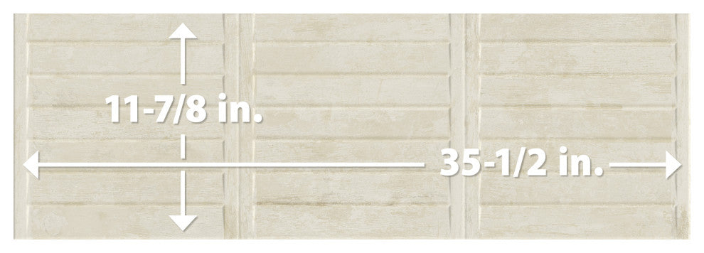 Habanera Decor Bone Fluted Ceramic Wall Tile