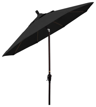 9' Aluminum Umbrella Auto Tilt Bronze, Black