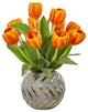 Tulip Artificial Arrangement, Decorative Vase