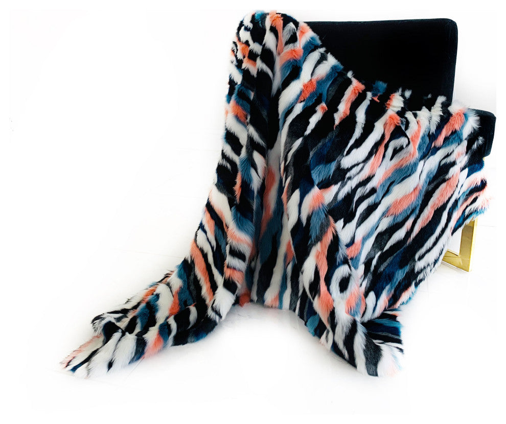 Plutus Unicorn Faux Fur Luxury Throw Blanket, 60"x90"