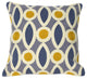Hand-Embroidered Pondicherry Geometric Pillow, Cover Only