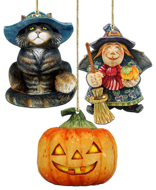 Wicked Halloween Ornaments Set of 3