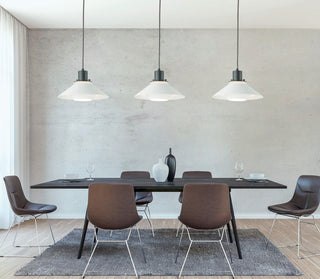 Maxim 11410 Oslo 12"W Pendant - Black / White