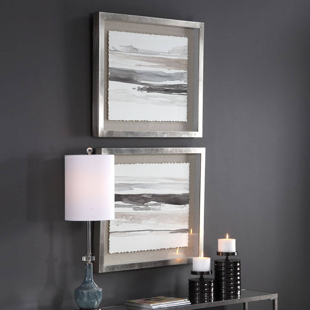 Uttermost Neutral 26x30" Landscape Framed Prints, 2-Piece Set