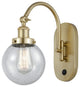 Innovations 918-1W-SG-G204-6-LED Beacon 1 Light 6" Sconce, Satin Gold