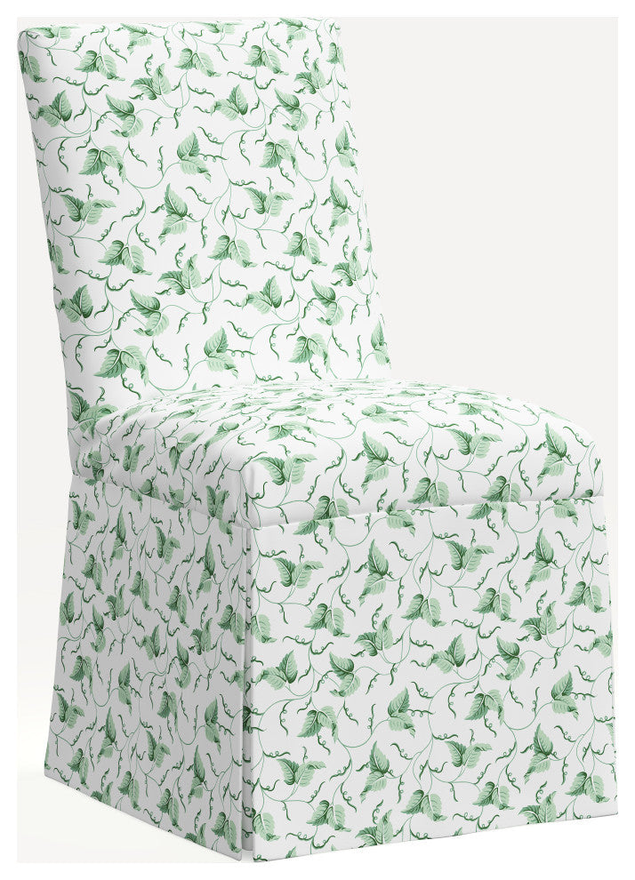 Red from Scalamandre Claremont Dining Chair, Ivy Scroll Sage