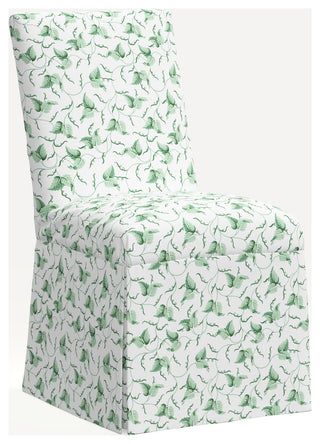 Red from Scalamandre Claremont Dining Chair, Ivy Scroll Sage