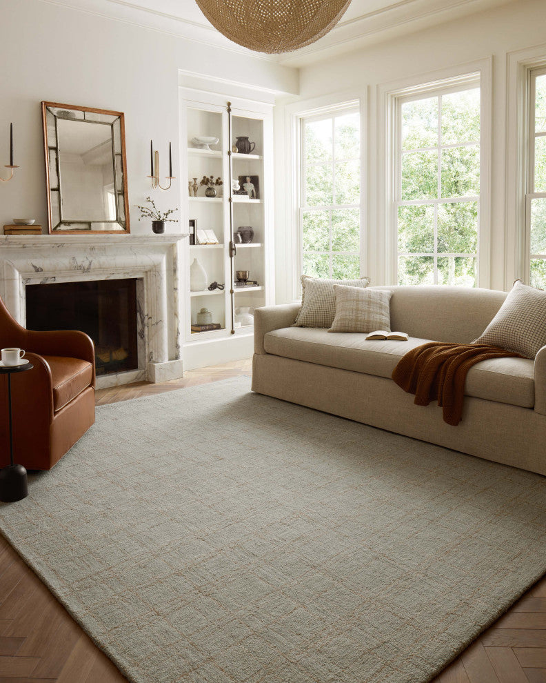 Chris Loves Julia x Loloi Polly Fog / Wheat 5'-0" x 7'-6" Area Rug