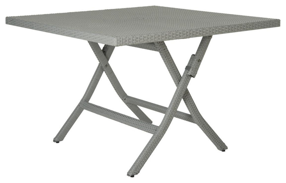 Safavieh Samana Square Indoor-Outdoor Folding Table, Grey