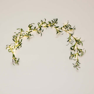 6.5ft. Lighted Artificial Olive Garland With 100 Warm White LED Lights