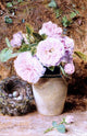 William Henry Hunt Still Life with Roses in a Vase and a Birds NestPrint