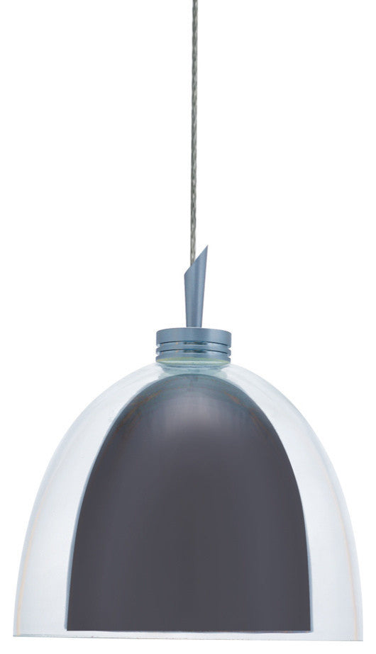 Light Monorail, Clear Glass Over Gun Metal Shade With White Painted