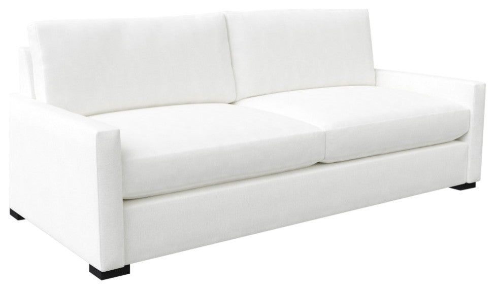 Nativa Interiors Revolution 83" Sofa, Off White, Depth: Deep Plush