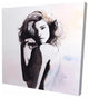 Watercolor Young Woman, Fine Art Gallery Wrapped Canvas, 24"x24"
