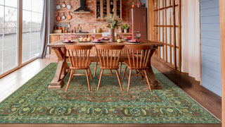 Fine Vintage Distressed Driss Rust/Beige Square Rug, 9'7 x 9'11