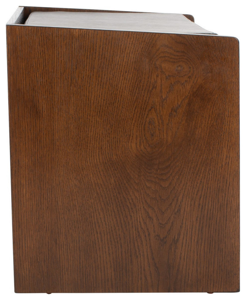 Gunner Storage Bench Walnut/Gray