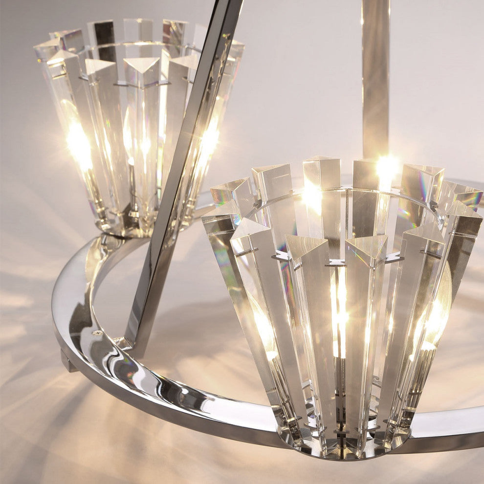 3-Light Chandelier, Chrome