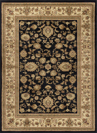 Gabrielle Traditional Oriental Black Rectangle Area Rug, 6.7' x 9.6'
