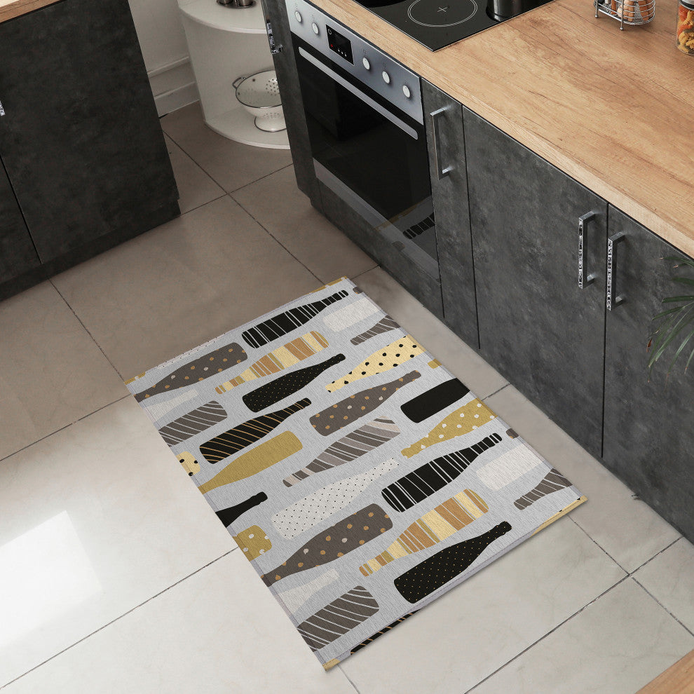 Indoor/Outdoor Kendall KE12 Silver Machine Washable 1'8" x 2'6" Rug