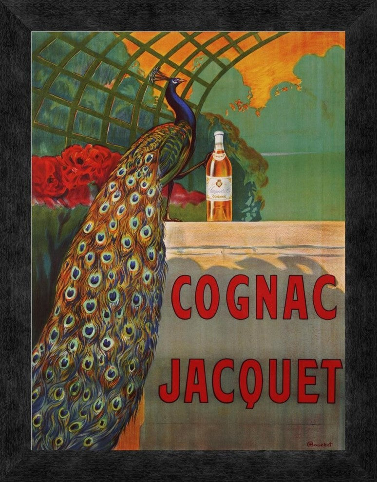 "Cognac Jacquet, ca. 1930" Framed Canvas Giclee by Camille Bouchet, 14"x18"