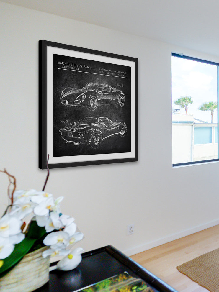 "Ferrari Design" Framed Painting Print, 18"x18"