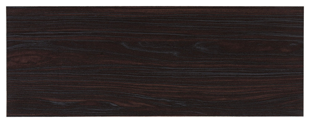GDF Studio Eloise Mid Century Finished Faux Wood Bookcase, Wenge