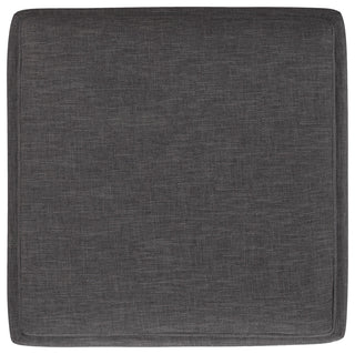 Natasha Storage Ottoman With Tray, Slate Grey