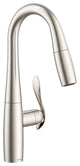 Selene Single Handle Pull-Down Prep Faucet Chrome, Stainless Steel