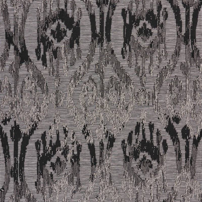 8" x 10" Black Ogee Pattern Indoor Outdoor Area Rug