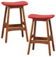 Shapel Counter Height Stool, Set of 2, Red