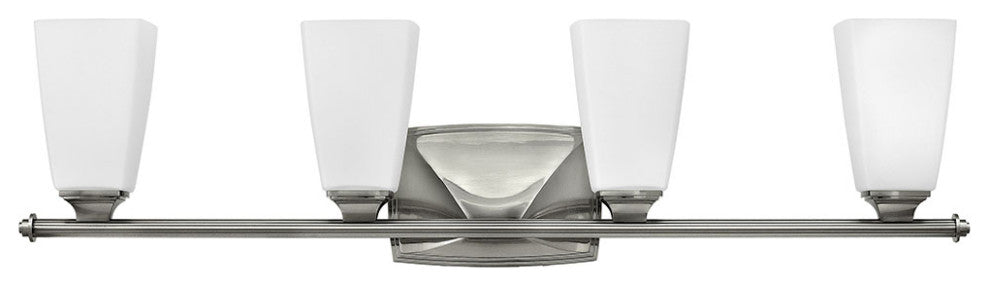 Hinkley Darby Four Light Vanity, Brushed Nickel