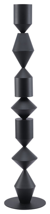 1-Light Black Iron Floor Lamp With A White Acrylic Shade