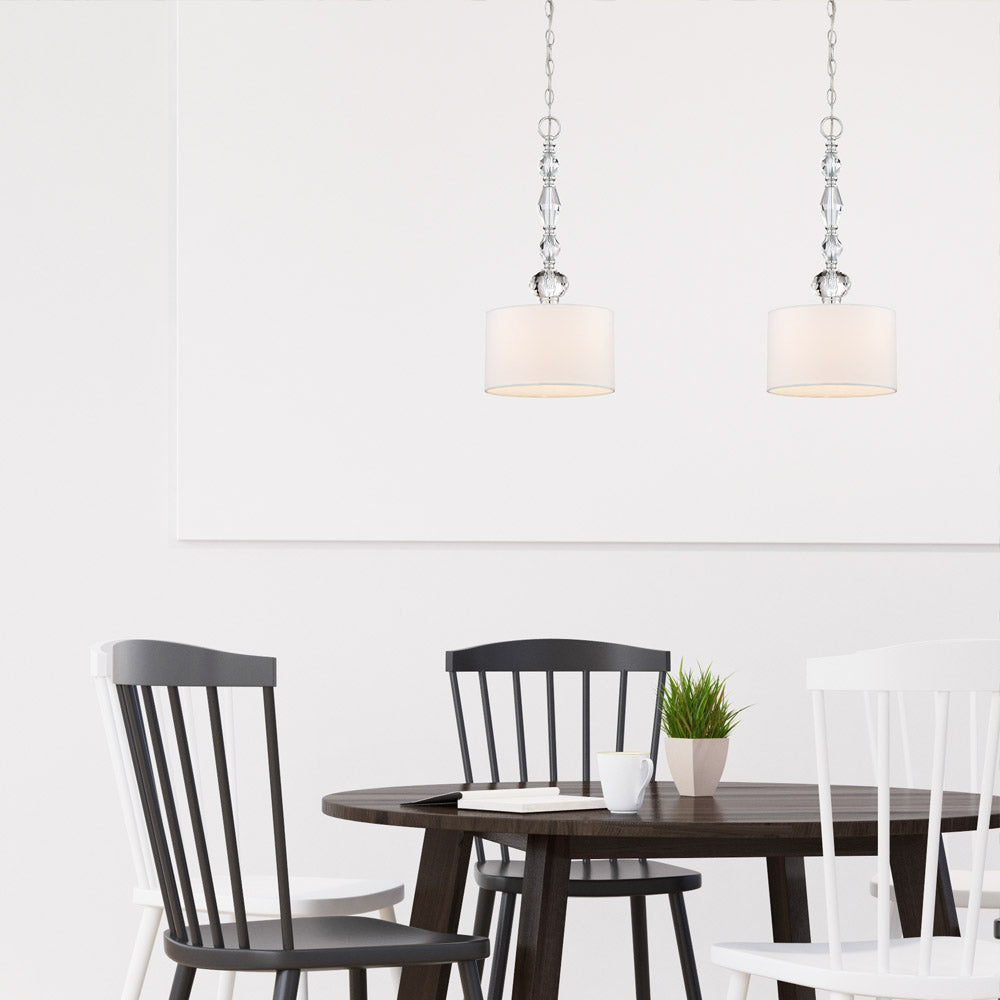 Evi 1-Light Mini-Pendant, Chrome