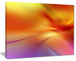 "Orange Red Wallpaper Art" Abstract Digital Art Canvas Print